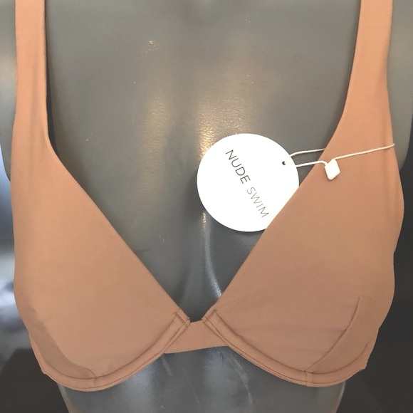 NEW! Nude Swim Eco-Friendly Brazilian Bikini Top - Picture 1 of 8